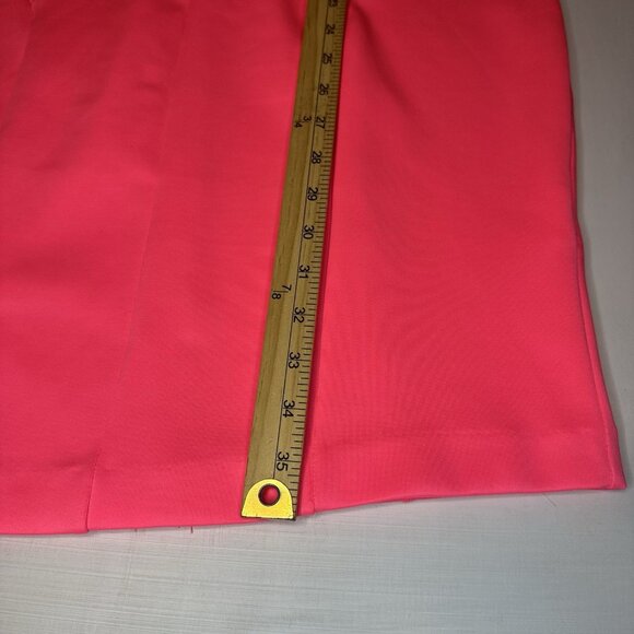 Venus Dress Women’s XL Hot Pink Bright Colorful Body Con Short Sleeve Cutout Zip - Picture 7 of 9